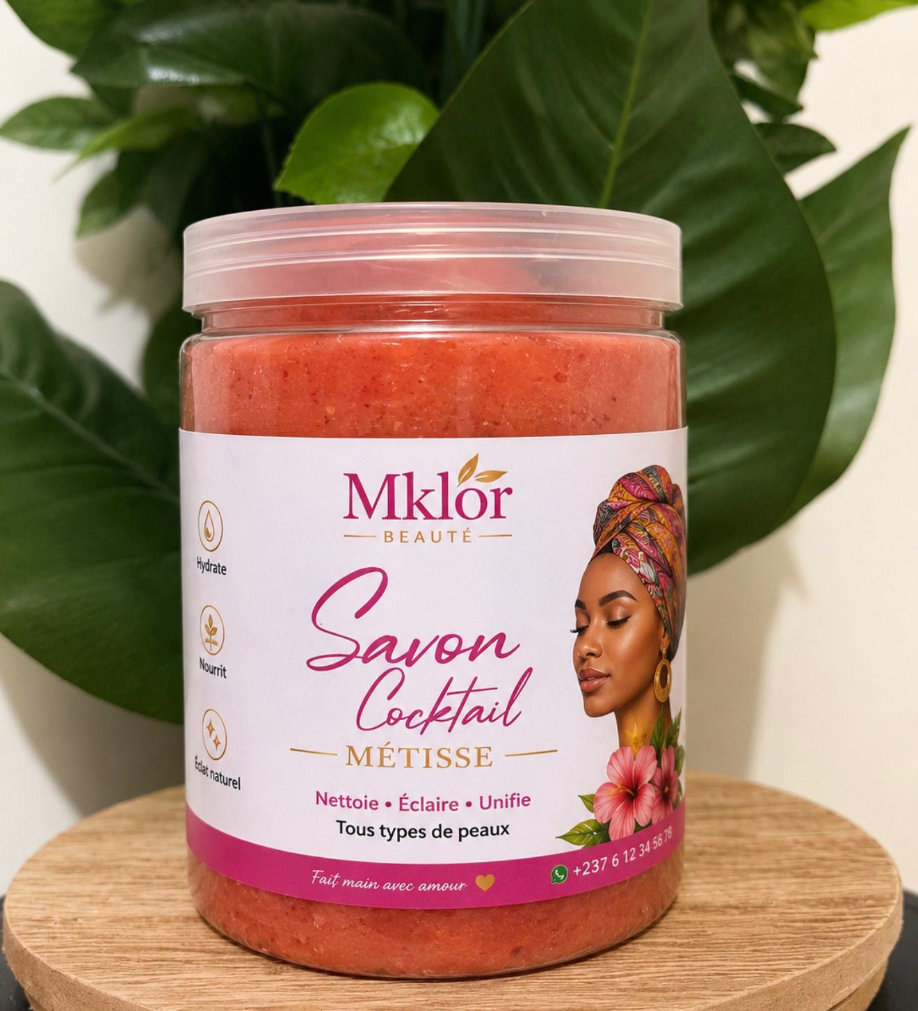 Savon Cocktail Métisse MKLOR Beauté – Nettoie, Éclaire & Unifie