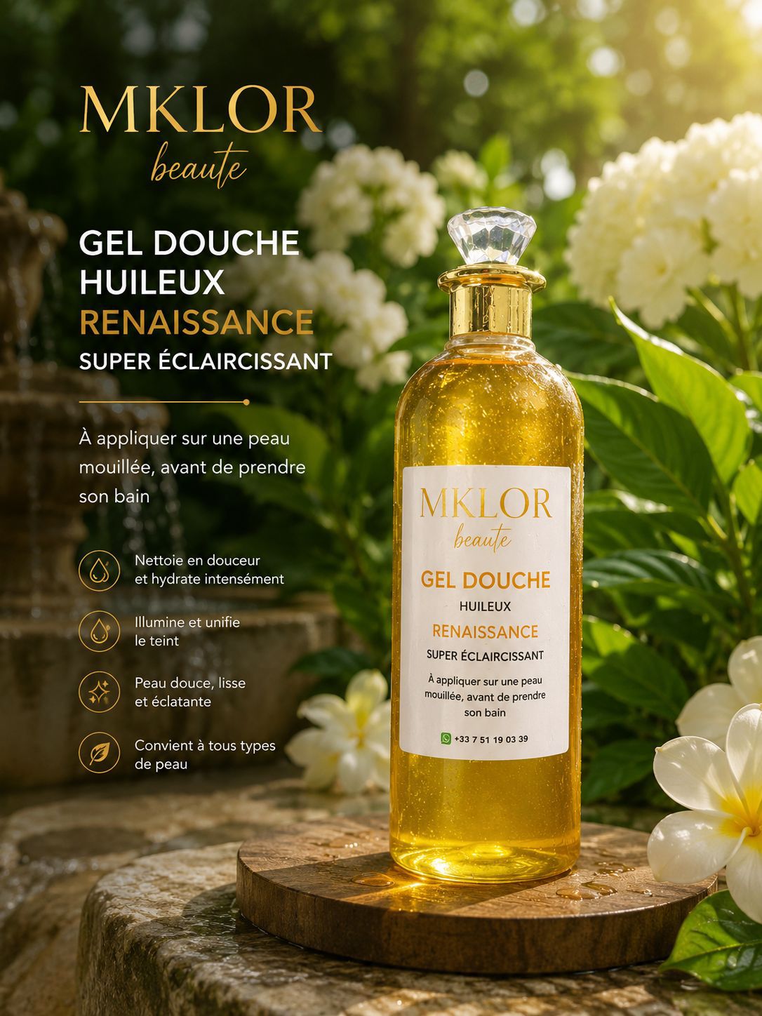 GEL DOUCHE HUILEUX.